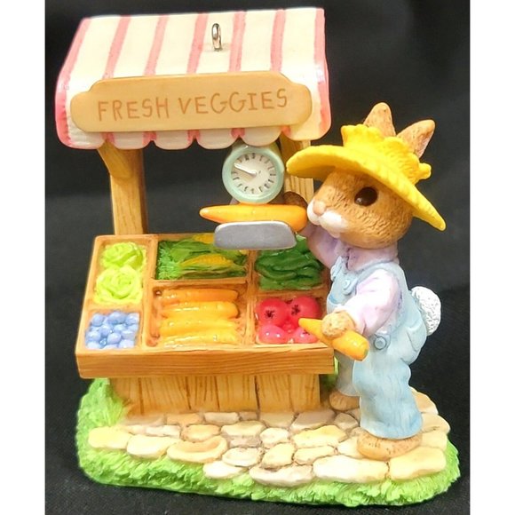 Hallmark Tender Touches FARMER'S MARKET Spring summer garden vegetables Ornament - Picture 1 of 7